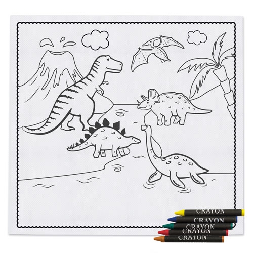 MANTEL ENTRETENIMIENTO INFANTIL CON CERAS "SAURUS" 1 MANTEL ENTRETENIMIENTO INFANTIL CON CERAS "SAURUS"