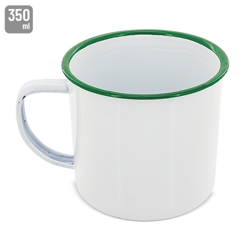 MUG MET?LICA ESMALTADA ?RETRO? REBORDE 1 MUG MET?LICA ESMALTADA ?RETRO? REBORDE