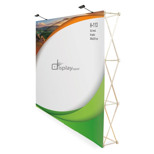 POP UP VELCRO 5x3 CON TROLLEY "SHOWROOM" 1 POP UP VELCRO 5x3 CON TROLLEY "SHOWROOM"