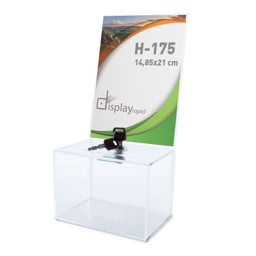 URNA PORTAGRAFICA A5 CON CERRADURA "ELECTION" 1 URNA PORTAGRAFICA A5 CON CERRADURA "ELECTION"