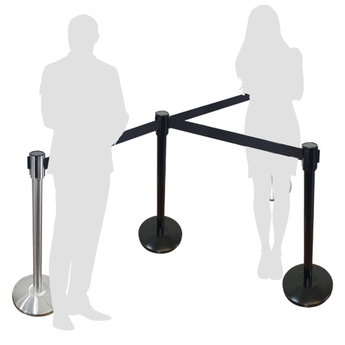 POSTES SEPARADORES CINTA RETRACTIL "DIVISON" 1 POSTES SEPARADORES CINTA RETRACTIL "DIVISON"