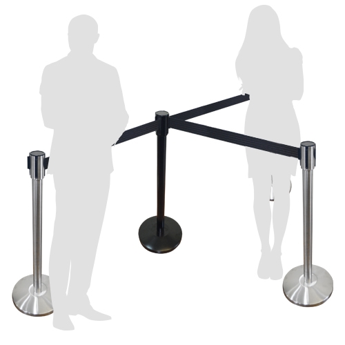 POSTES SEPARADORES CINTA RETRACTIL "DIVISON" 1 POSTES SEPARADORES CINTA RETRACTIL "DIVISON"