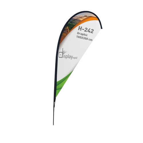 SOPORTE BANDERA FORMA GOTA 4 M 1 SOPORTE BANDERA FORMA GOTA 4 M