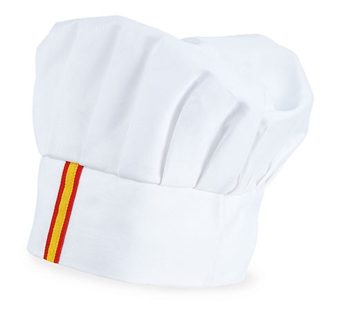 GORRO COCINERO BANDERA BLANCO "RONCER" 1 GORRO COCINERO BANDERA BLANCO "RONCER"